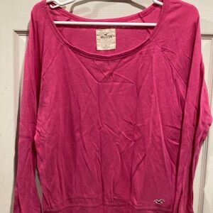 Hollister Women's Pink Long Sleeve Top